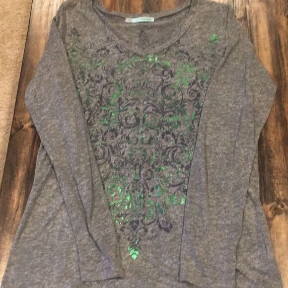 Maurice’s Long Sleeve Shirt with shimmering print - Picture 1 of 5